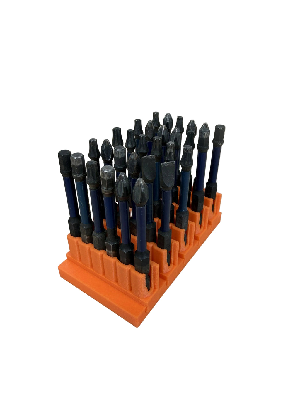 Modular Impact Driver & Drill Bit Organiser – 30 Bit Capacity ORANGE