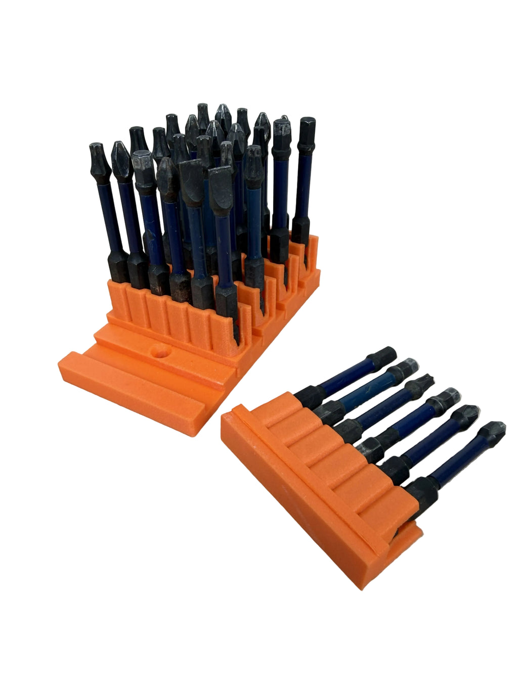 Modular Impact Driver & Drill Bit Organiser – 30 Bit Capacity ORANGE