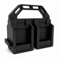 Milwaukee (suited) 18V Battery Caddy & Impact Bit Holder | Holds 4 Batteries & 6 Driver Bits
