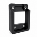 Black Makita bracket with screws on a white background