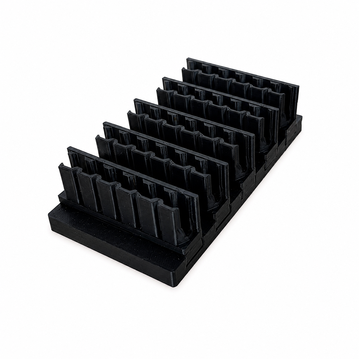 Black bit holder on a white background